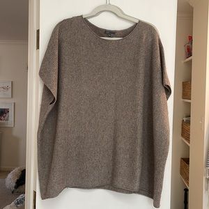 Vince ribbed cashmere poncho/pullover
